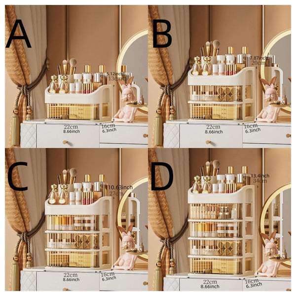 Stackable Clear Makeup Organizer
